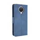 For Nokia G10 / G20 / 6.3 Skin Feel Calf Pattern Horizontal Flip Leather Case with Holder & Card Slots & Photo Frame(Blue)