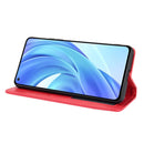For Xiaomi Mi 11 Lite 5G / 4G Magnetic Buckle Retro Crazy Horse Texture Horizontal Flip Leather Case with Holder & Card Slots & Photo Frame(Red)