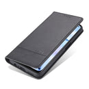 For OPPO A74 (5G) AZNS Magnetic Calf Texture Horizontal Flip Leather Case with Card Slots & Holder & Wallet(Black)