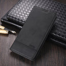 For OPPO A74 (5G) AZNS Magnetic Calf Texture Horizontal Flip Leather Case with Card Slots & Holder & Wallet(Black)