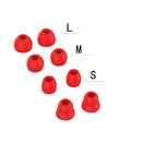 4 Pairs Wireless Earphone Replaceable Silicone Ear Cap Earplugs for Huawei FreeBuds 4i / FreeLace Pro / Active Noise Canceling Earphones 3(Red)