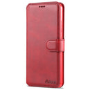 For Samsung Galaxy A32 4G AZNS Calf Texture Horizontal Flip Leather Case with Holder & Card Slots & Wallet & Photo Frame(Red)