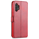 For Samsung Galaxy A32 4G AZNS Calf Texture Horizontal Flip Leather Case with Holder & Card Slots & Wallet & Photo Frame(Red)
