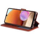 For Samsung Galaxy A32 4G AZNS Calf Texture Horizontal Flip Leather Case with Holder & Card Slots & Wallet & Photo Frame(Red)