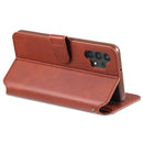 For Samsung Galaxy A32 4G AZNS Calf Texture Horizontal Flip Leather Case with Holder & Card Slots & Wallet & Photo Frame(Red)