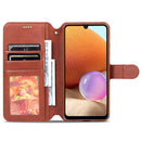 For Samsung Galaxy A32 4G AZNS Calf Texture Horizontal Flip Leather Case with Holder & Card Slots & Wallet & Photo Frame(Red)