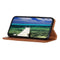 For Samsung Galaxy S21 FE KHAZNEH Cowhide Texture Horizontal Flip Leather Case with Holder & Card Slots & Wallet(Brown)