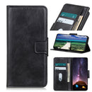 For Samsung Galaxy S21 FE Mirren Crazy Horse Texture Horizontal Flip Leather Case with Holder & Card Slots & Wallet(Black)