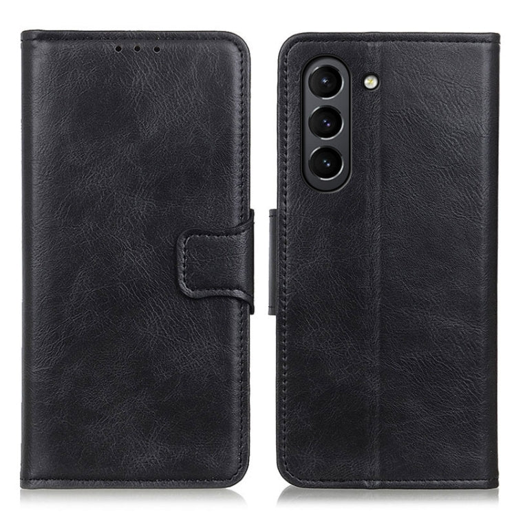 For Samsung Galaxy S21 FE Mirren Crazy Horse Texture Horizontal Flip Leather Case with Holder & Card Slots & Wallet(Black)