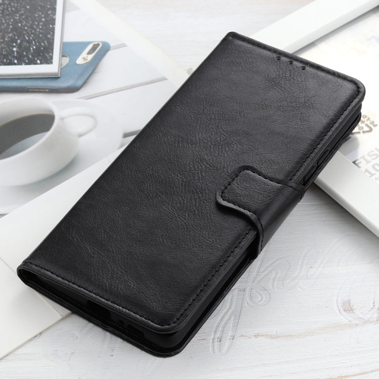 For Samsung Galaxy S21 FE Mirren Crazy Horse Texture Horizontal Flip Leather Case with Holder & Card Slots & Wallet(Black)