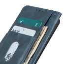For Samsung Galaxy S21 FE Mirren Crazy Horse Texture Horizontal Flip Leather Case with Holder & Card Slots & Wallet(Blue)