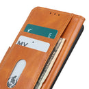 For Samsung Galaxy S21 FE Mirren Crazy Horse Texture Horizontal Flip Leather Case with Holder & Card Slots & Wallet(Brown)