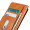 For Samsung Galaxy S21 FE Mirren Crazy Horse Texture Horizontal Flip Leather Case with Holder & Card Slots & Wallet(Brown)