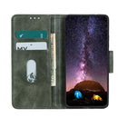 For Samsung Galaxy S21 FE Mirren Crazy Horse Texture Horizontal Flip Leather Case with Holder & Card Slots & Wallet(Dark Green)
