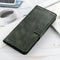 For Samsung Galaxy S21 FE Mirren Crazy Horse Texture Horizontal Flip Leather Case with Holder & Card Slots & Wallet(Dark Green)