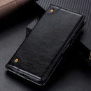 For Samsung Galaxy S21 FE Copper Buckle Nappa Texture Horizontal Flip Leather Case with Holder & Card Slots & Wallet(Black)