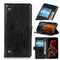 For Samsung Galaxy S21 FE Copper Buckle Nappa Texture Horizontal Flip Leather Case with Holder & Card Slots & Wallet(Black)