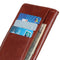 For Samsung Galaxy S21 FE Copper Buckle Nappa Texture Horizontal Flip Leather Case with Holder & Card Slots & Wallet(Brown)