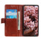 For Samsung Galaxy S21 FE Copper Buckle Nappa Texture Horizontal Flip Leather Case with Holder & Card Slots & Wallet(Brown)