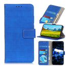 For Samsung Galaxy S21 FE Crocodile Texture Horizontal Flip Leather Case with Holder & Card Slots & Wallet(Blue)