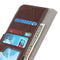 For Samsung Galaxy S21 FE Crocodile Texture Horizontal Flip Leather Case with Holder & Card Slots & Wallet(Brown)
