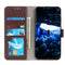 For Samsung Galaxy S21 FE Crocodile Texture Horizontal Flip Leather Case with Holder & Card Slots & Wallet(Brown)