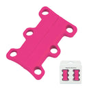 Magnetic Shoelace Buckle Non Binding Shoe Lace Accessories, Size:S (Below 230mm)(Rose Red)