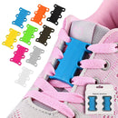 Magnetic Shoelace Buckle Non Binding Shoe Lace Accessories, Size:S (Below 230mm)(Rose Red)