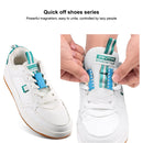 Magnetic Shoelace Buckle Non Binding Shoe Lace Accessories, Size:S (Below 230mm)(Grey)