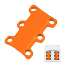 Magnetic Shoelace Buckle Non Binding Shoe Lace Accessories, Size:L (Above 230mm)(Orange)