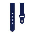 20mm Universal Vertical Grain Reverse Buckle Watch Band(Blue)