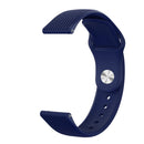 20mm Universal Vertical Grain Reverse Buckle Watch Band(Blue)