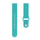 20mm Universal Vertical Grain Reverse Buckle Watch Band(Mint Green)
