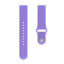 20mm Universal Vertical Grain Reverse Buckle Watch Band(Purple)
