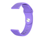 20mm Universal Vertical Grain Reverse Buckle Watch Band(Purple)