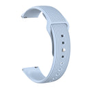 20mm Universal Vertical Grain Reverse Buckle Watch Band(Light Blue)
