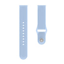 20mm Universal Vertical Grain Reverse Buckle Watch Band(Light Blue)