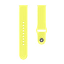 20mm Universal Vertical Grain Reverse Buckle Watch Band(Yellow)