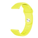 20mm Universal Vertical Grain Reverse Buckle Watch Band(Yellow)