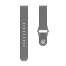 20mm Universal Vertical Grain Reverse Buckle Watch Band(Grey)