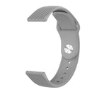 20mm Universal Vertical Grain Reverse Buckle Watch Band(Grey)
