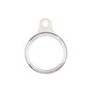 Shockproof Anti-scratch TPU Soft Case with Keychain Ring For AirTag(Transparent)