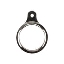 Shockproof Anti-scratch TPU Soft Case with Keychain Ring For AirTag(Silver)