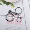 Shockproof Anti-scratch TPU Soft Case with Keychain Ring For AirTag(Silver)