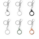 Shockproof Anti-scratch TPU Soft Case with Keychain Ring For AirTag(Silver)
