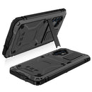 For Samsung Galaxy A32 4G R-JUST Waterproof Shockproof Dustproof Metal + Silicone Protective Case with Holder(Black)