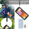 For Samsung Galaxy A32 4G R-JUST Waterproof Shockproof Dustproof Metal + Silicone Protective Case with Holder(Black)