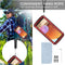 For Samsung Galaxy A32 4G R-JUST Waterproof Shockproof Dustproof Metal + Silicone Protective Case with Holder(Red)