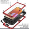 For Samsung Galaxy A32 4G R-JUST Waterproof Shockproof Dustproof Metal + Silicone Protective Case with Holder(Red)