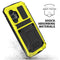 For Samsung Galaxy A32 4G R-JUST Waterproof Shockproof Dustproof Metal + Silicone Protective Case with Holder(Yellow)